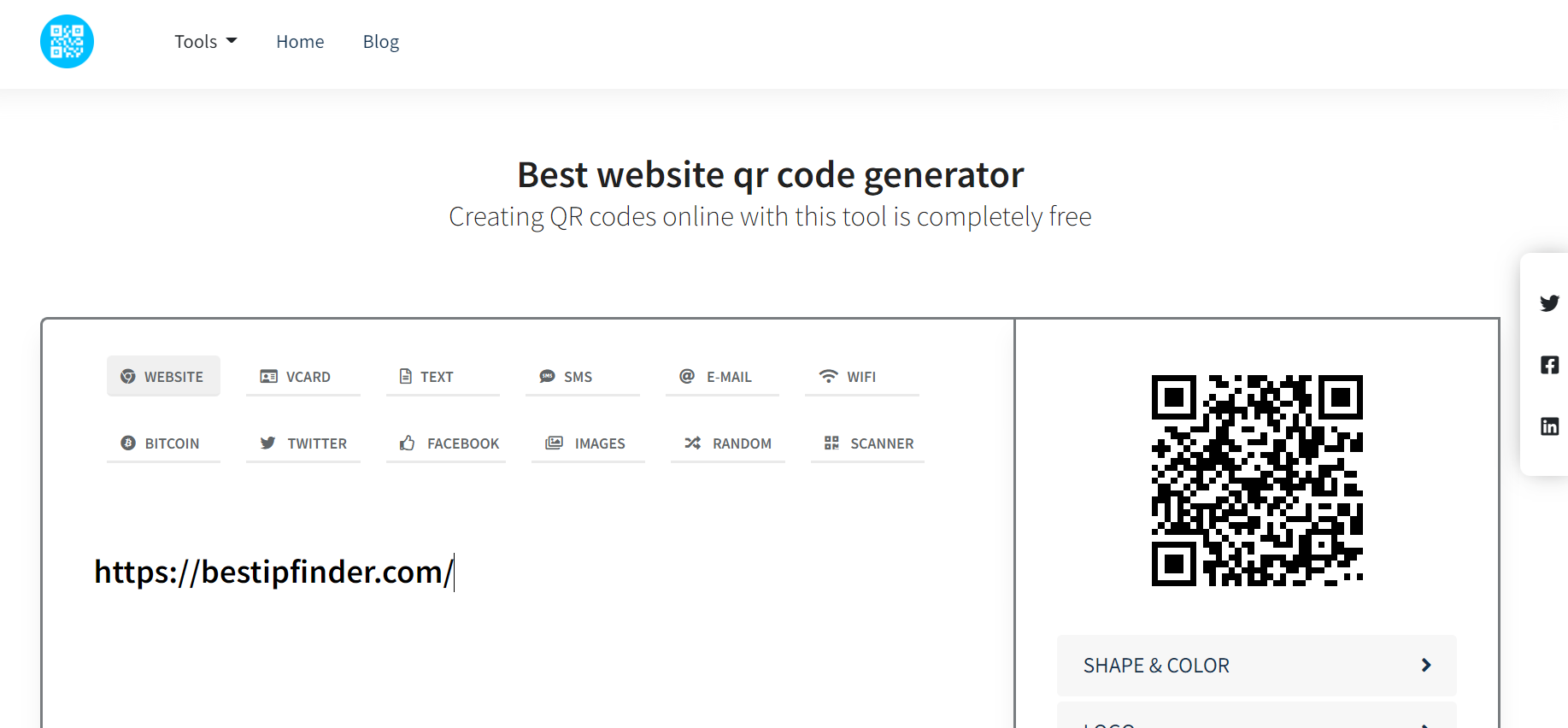 website qr code generator